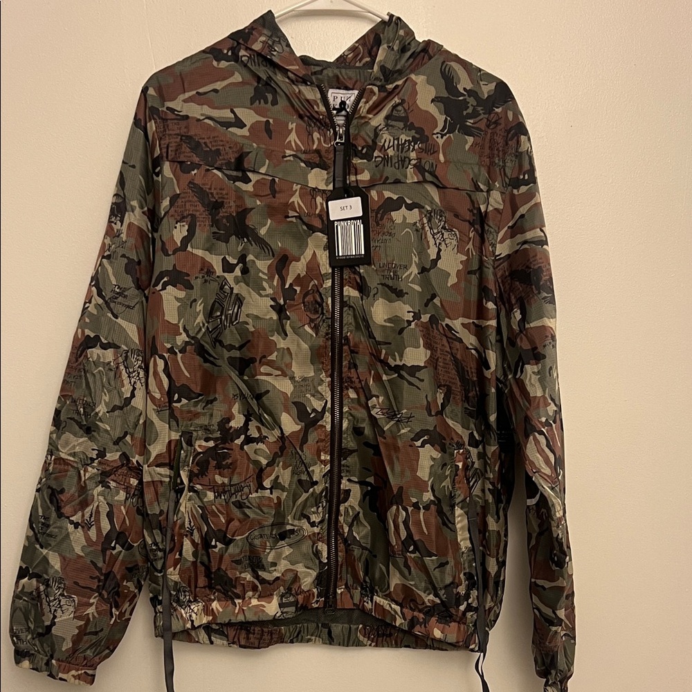 Punk Royal Camouflage Zip-Up Jacket
